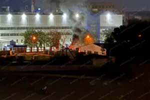 Дрони атакували Ставрополь: на підприємстві спалахнула пожежа (фото)