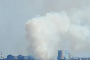 У районі вантажного порту ЗАЕС зафіксовано задимлення