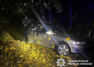 На Київщині 15-річний водій з'їхав у кювет: загинув підліток, 6 травмованих