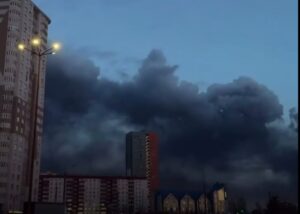 З'явилися супутникові знімки пожежі у Пермі