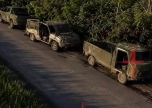 Бійці Азову показали удар по російській колоні